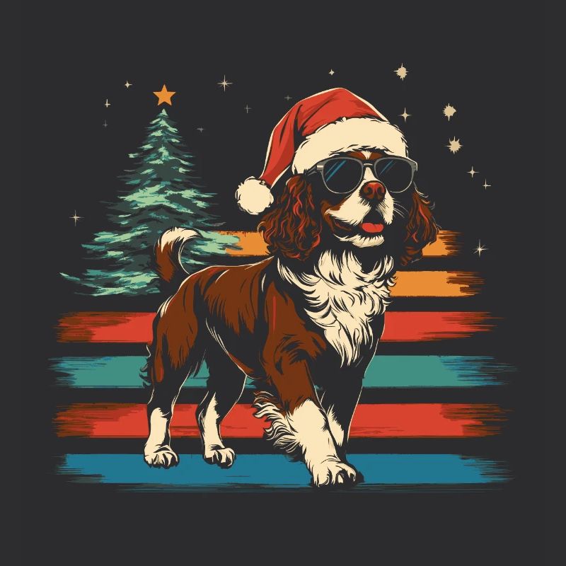 Chapeau de Noël Cavalier King Charles Spaniel