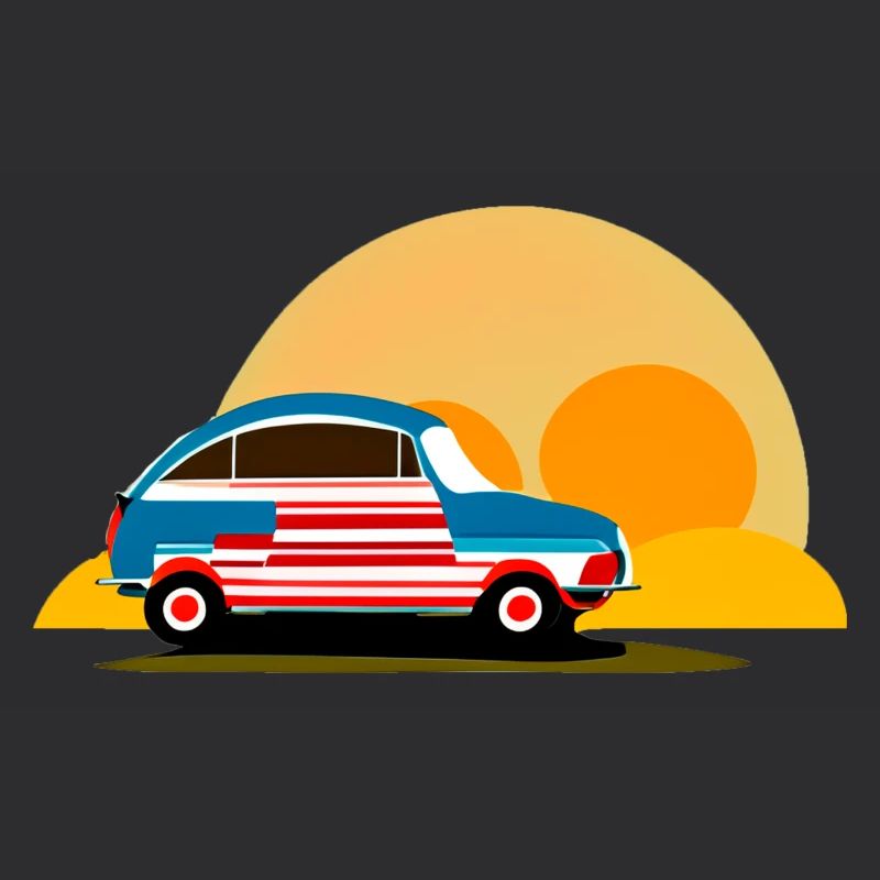 in den Sonnenuntergang