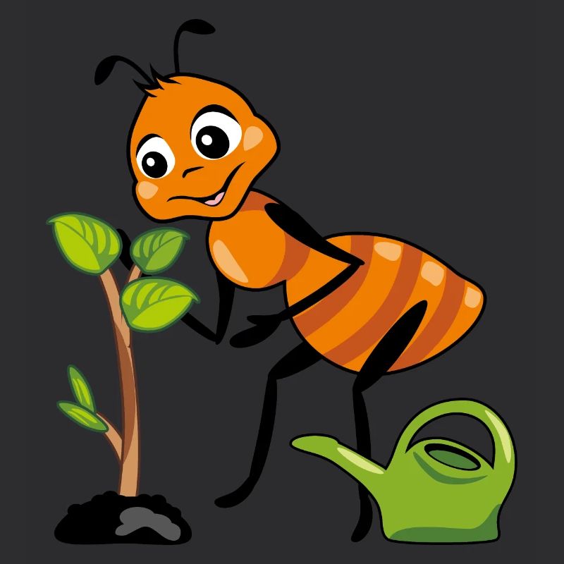 Funny ant gardener