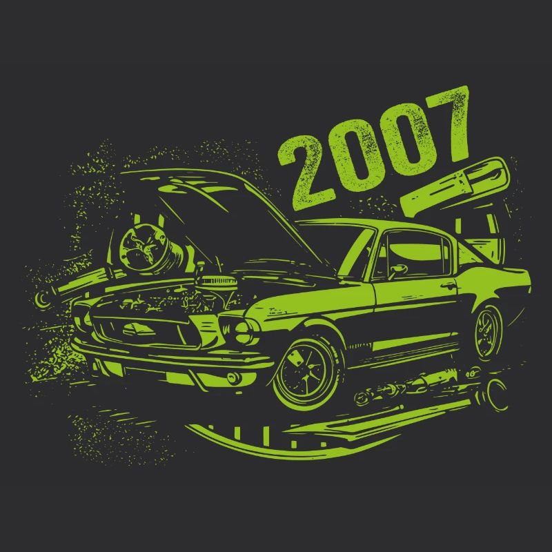 2007 Geburtstag Oldtimer Modell 2007 Vintage 2007
