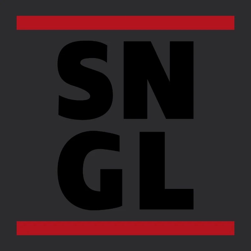 Single SNGL Typographie Spruch Zitat