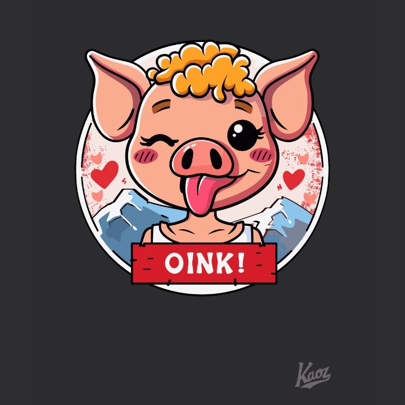 Petit cochon mignon : OINK !