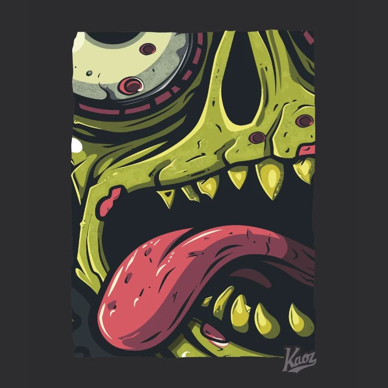 Zoom sur ce visage de zombie : effrayant et élégant !