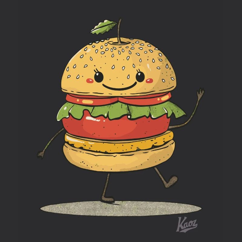 Burger sandwich aux pommes rétro