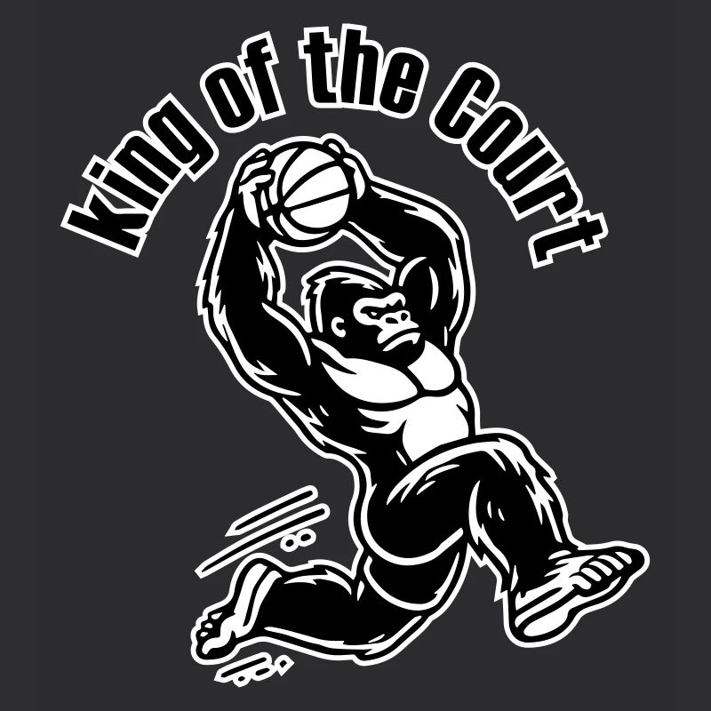 Basketball Dunking Gorilla - Roi du terrain