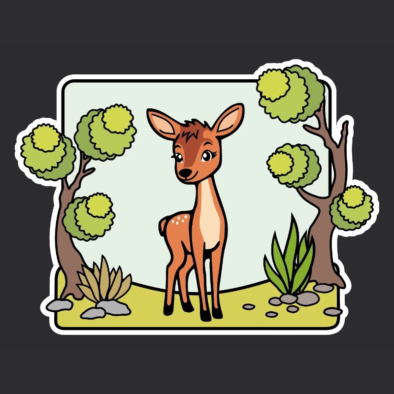 So ein niedliches Reh! Oder ist das ein Hirsch?