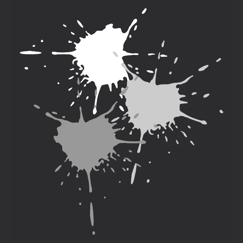 Kunst - Explodierende Farbkleckse in grau