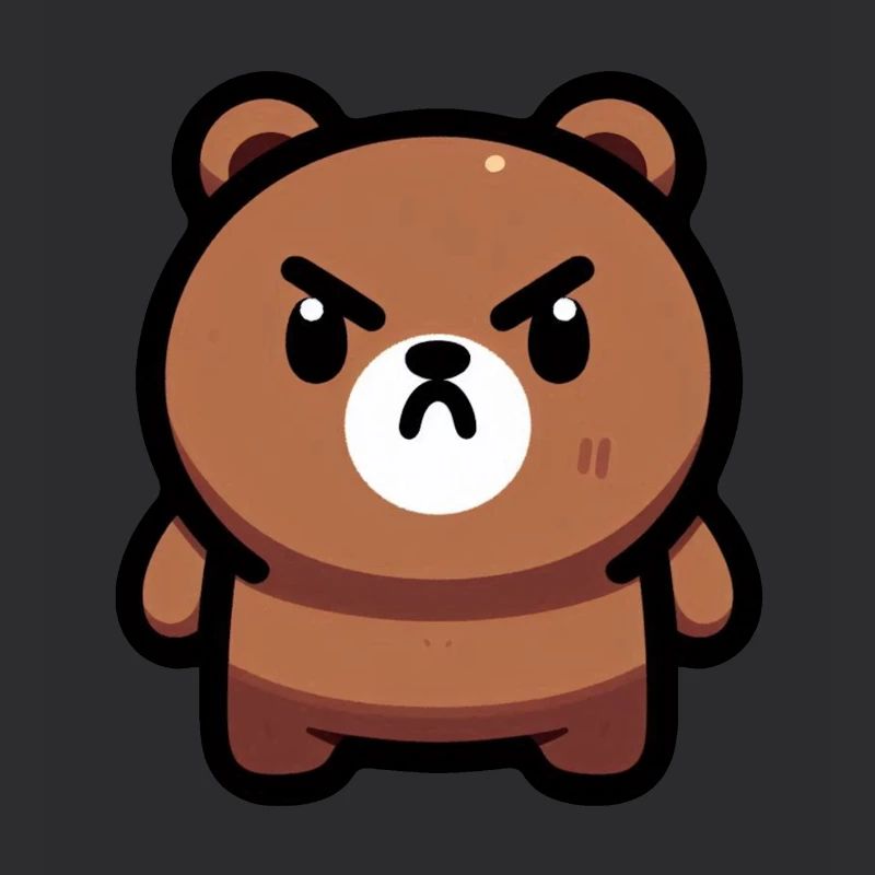 Fierce Brown Bear Art
