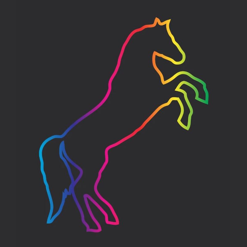 Regenbogen Pferd / Pony