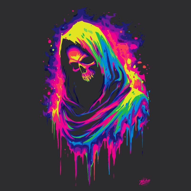 Neon Grim Reaper