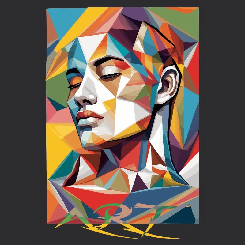 Moderne Gesichts Kunst