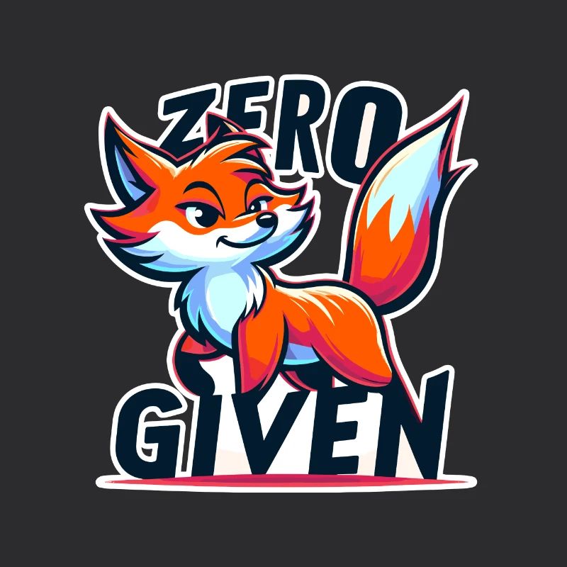 Zéro donné - Illustration de renard