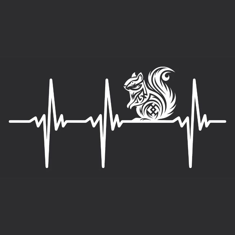 Heartbeat for cute squirrels