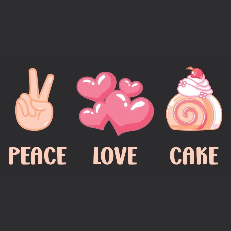 Cake Baker peace Love Cake Idée cadeau
