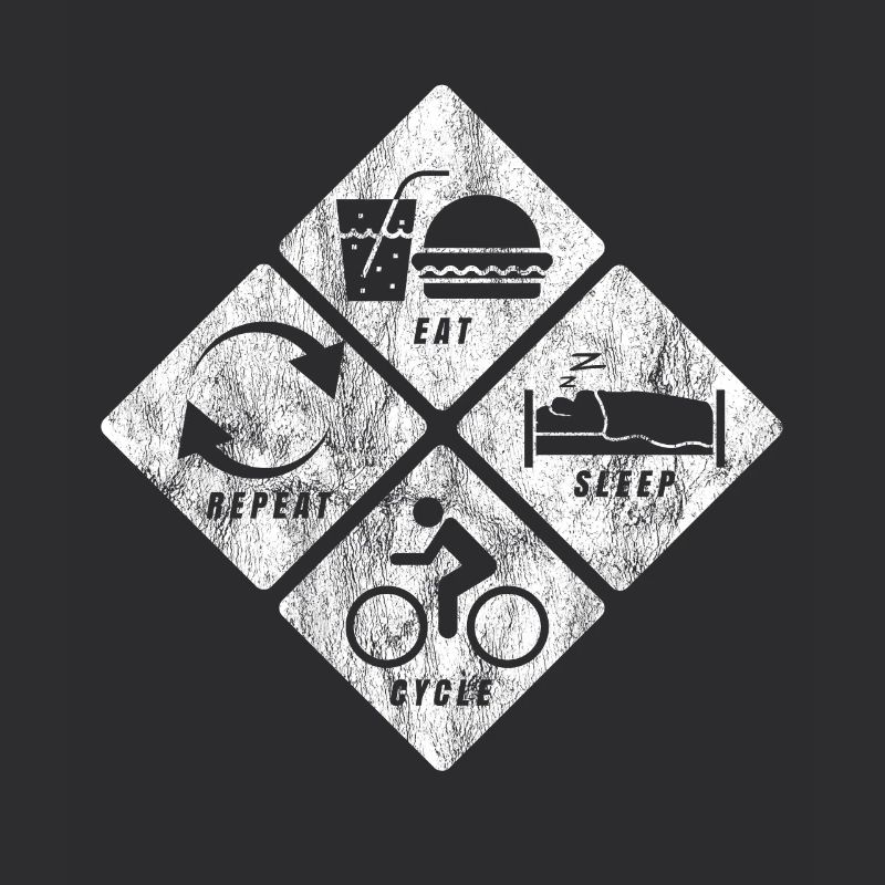 Eat Sleep Cycle Repeat Gift Road Cyclist
