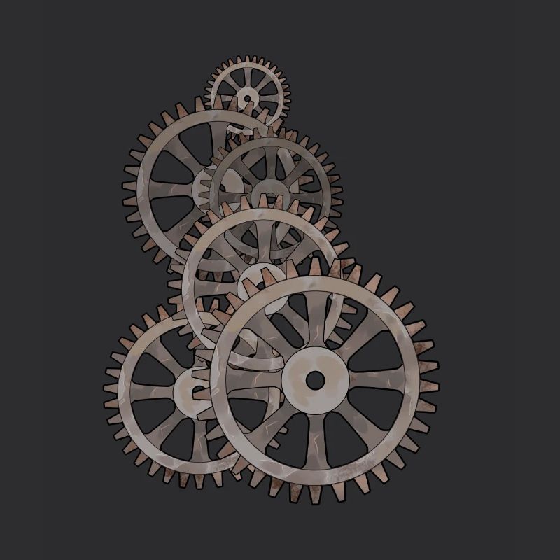 Wheels Clockwork Gears Machine