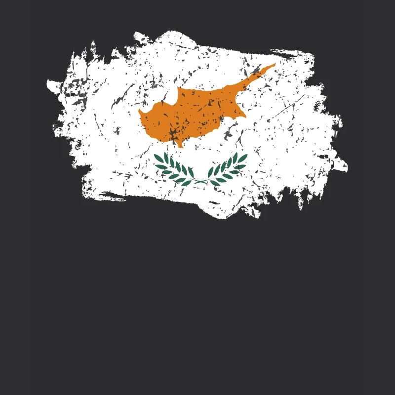 Drapeau de Chypre Grunge Drapeau de Chypre