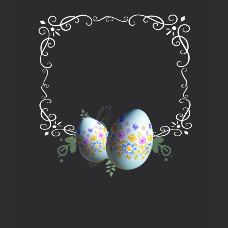 Festive Easter Egg Picture Frame