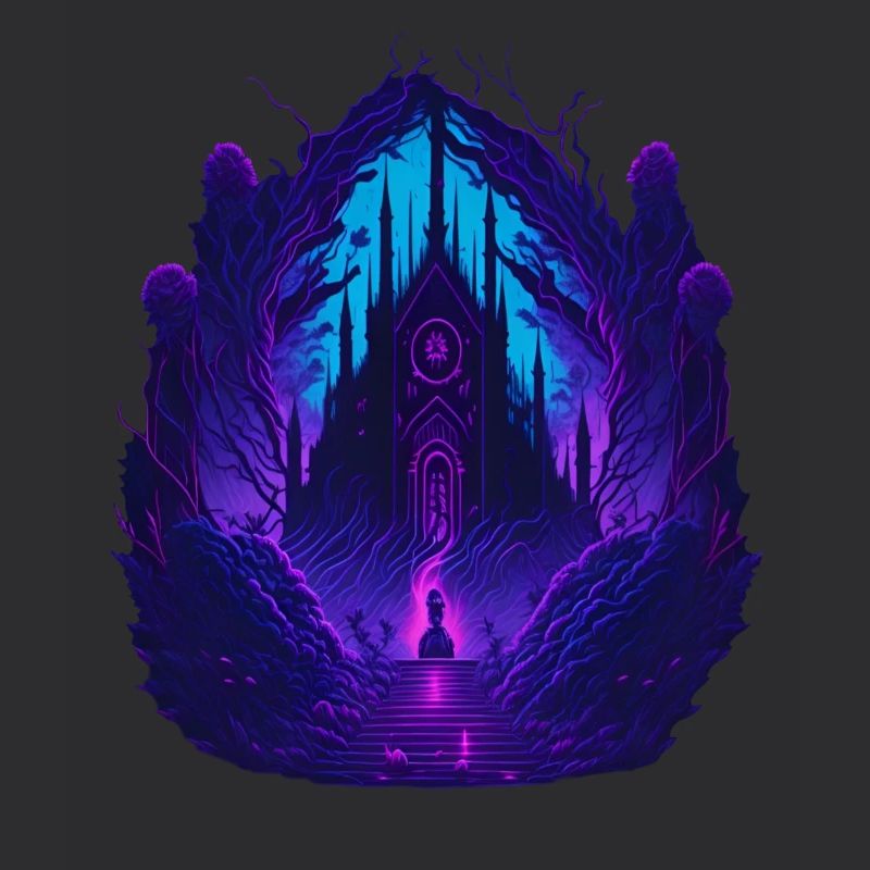 Neon Gothic Church Gothic Architecture