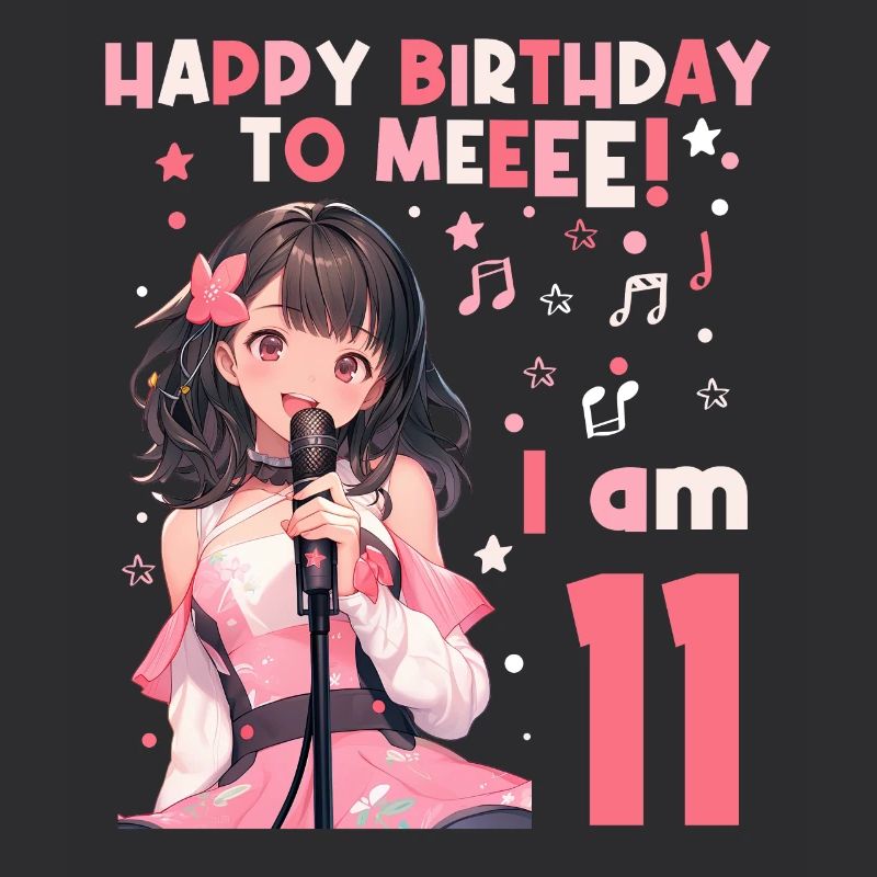 Anime Mandga K-Pop KPop Mädchen 11. Geburtstag