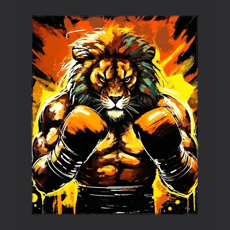 Boxe boxeur Lion