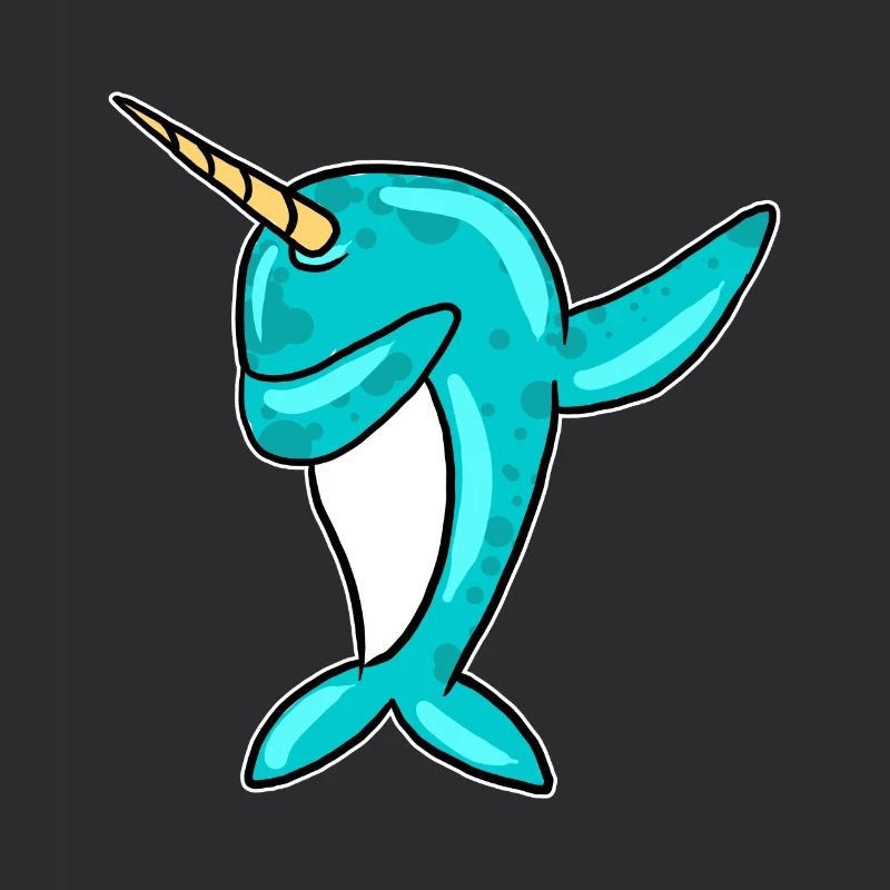 Dabbing Narval Drôle Licorne De La Mer Dab Cool