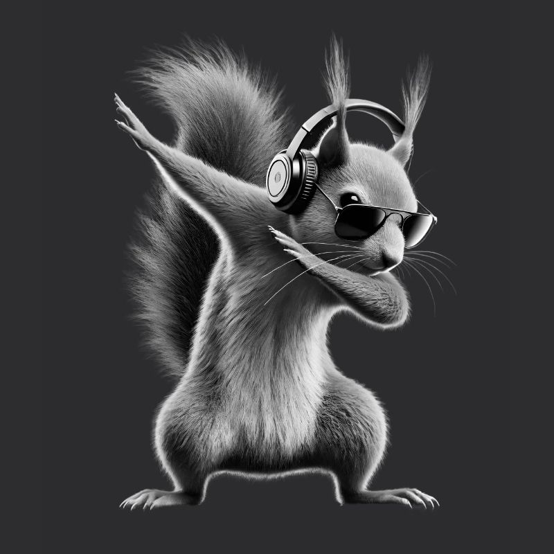 Lustiges Dabbing Eichhörnchen Tierliebhaber Tiere