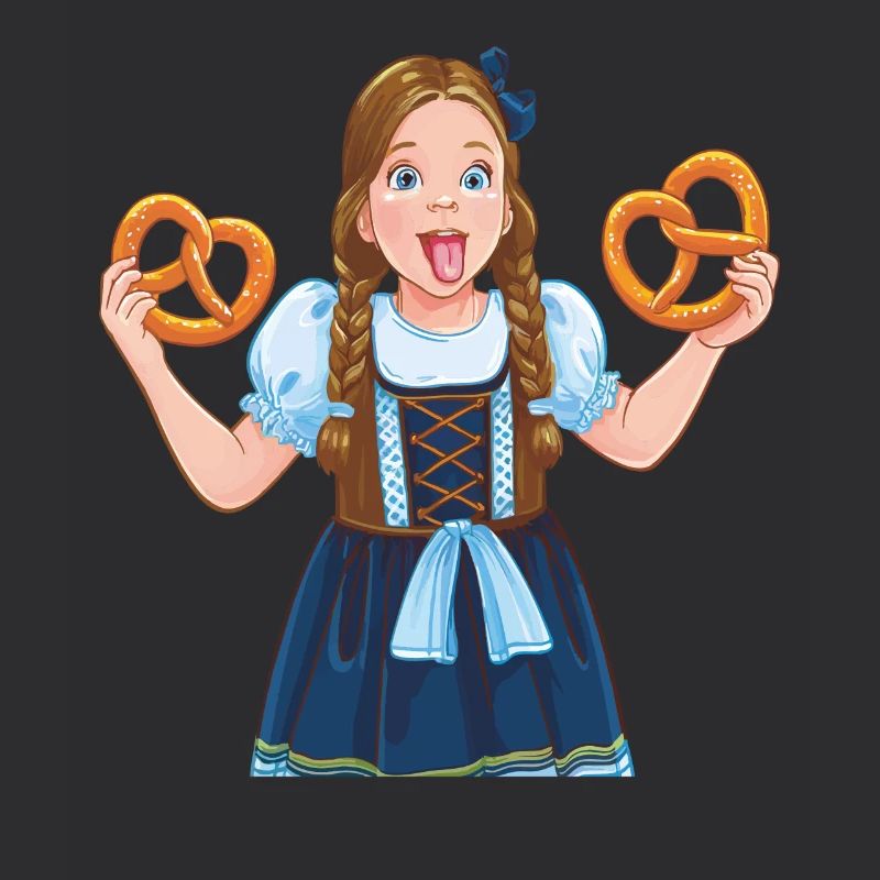MÄDCHEN DIRNDL BREZEL