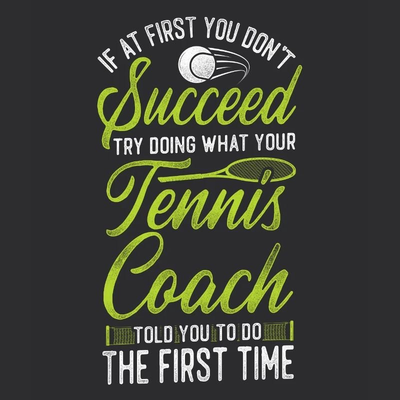 Funny Tennis Player Racket Coach