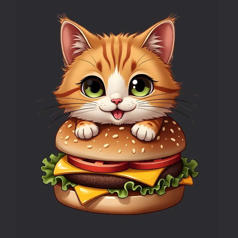 Chat Restauration rapide Burger Chats Hamburger Amoureux des chats