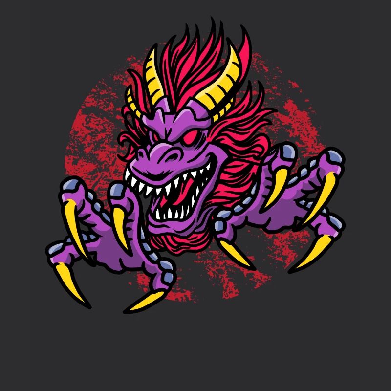Fantasy Magic Dragon in Dungeon