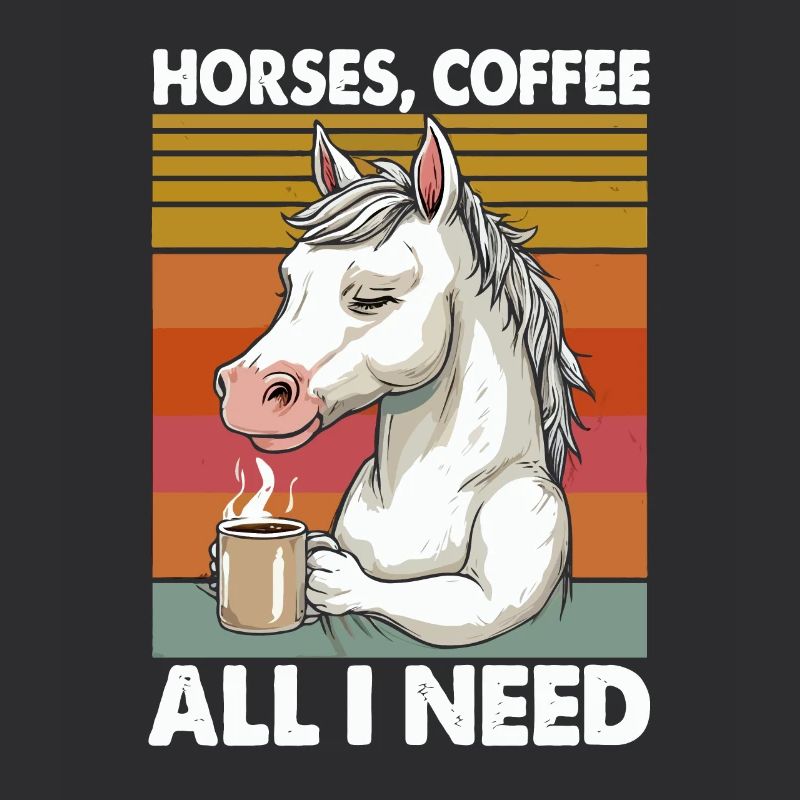 Lustiges Pferd Kunst Pferdebesitzer Pferde Kaffee