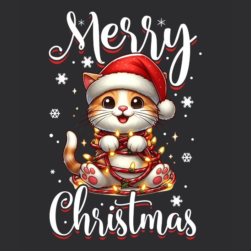 Chat de Noël Joyeux Noël
