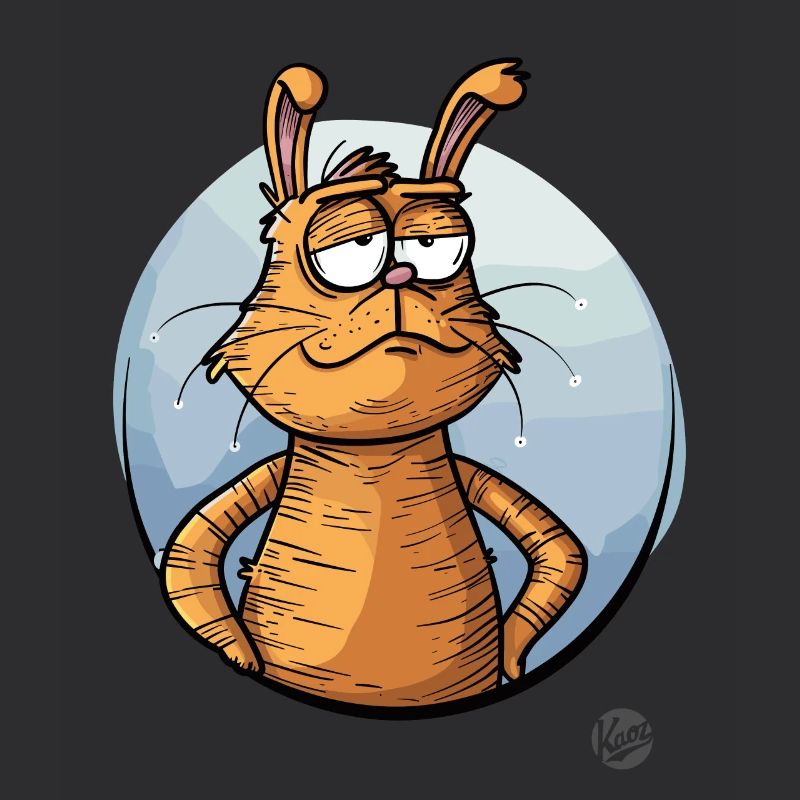 Lapin de dessin animé cool