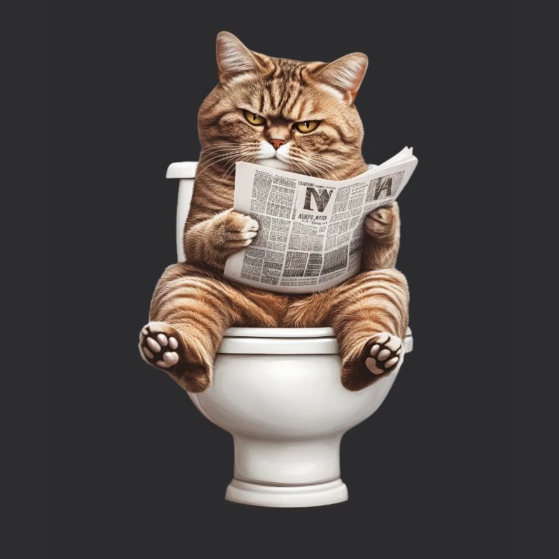 Funny Cat Cat Owner Loo Cat Pet