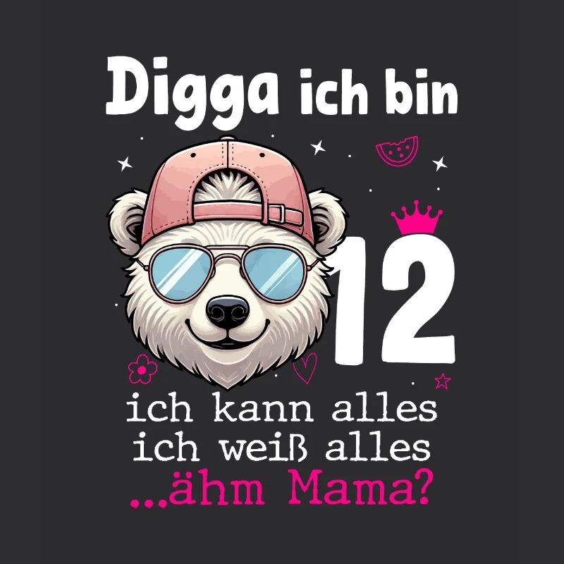Digga Ich Bin 12 Kindergeburtstag Mädchen