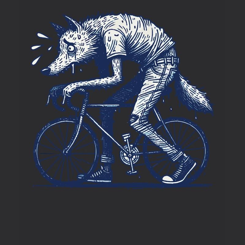 Bicycle Wolf Design Créatif Cyclisme