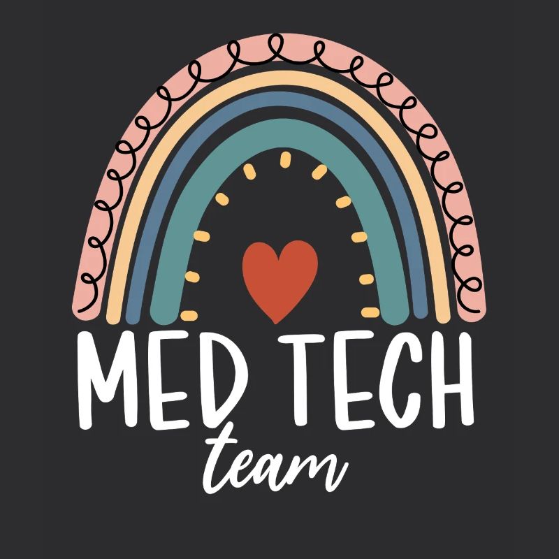 Med Tech Team Boho Rainbow Lustiges medizinisches Labor