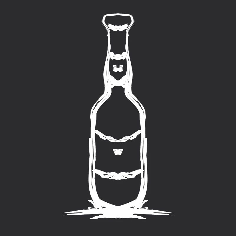 Conception de bouteille simple en blanc