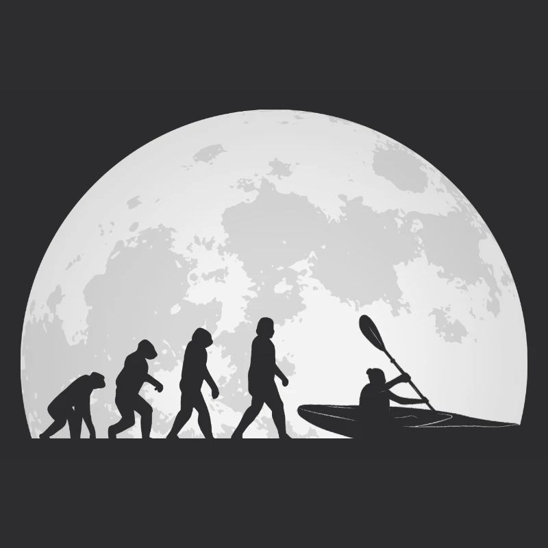Kajak Kajakfahren Evolution