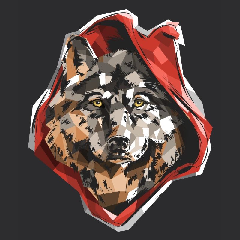 Tierrot Ridin Wolf Pun Grafik Design