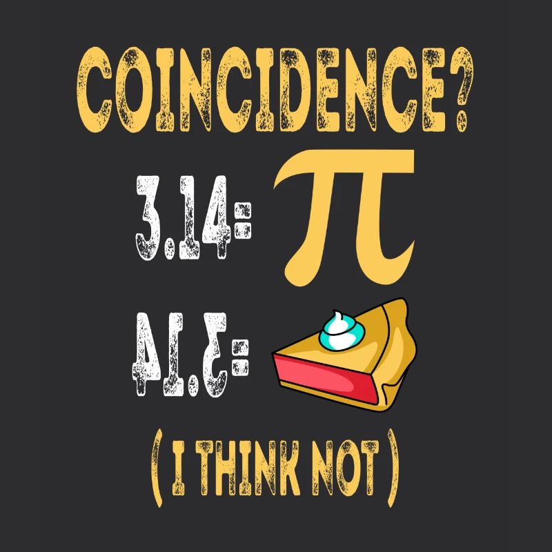 3.14 Pi Pie Coïncidence Math Symboles-Je ne pense pas