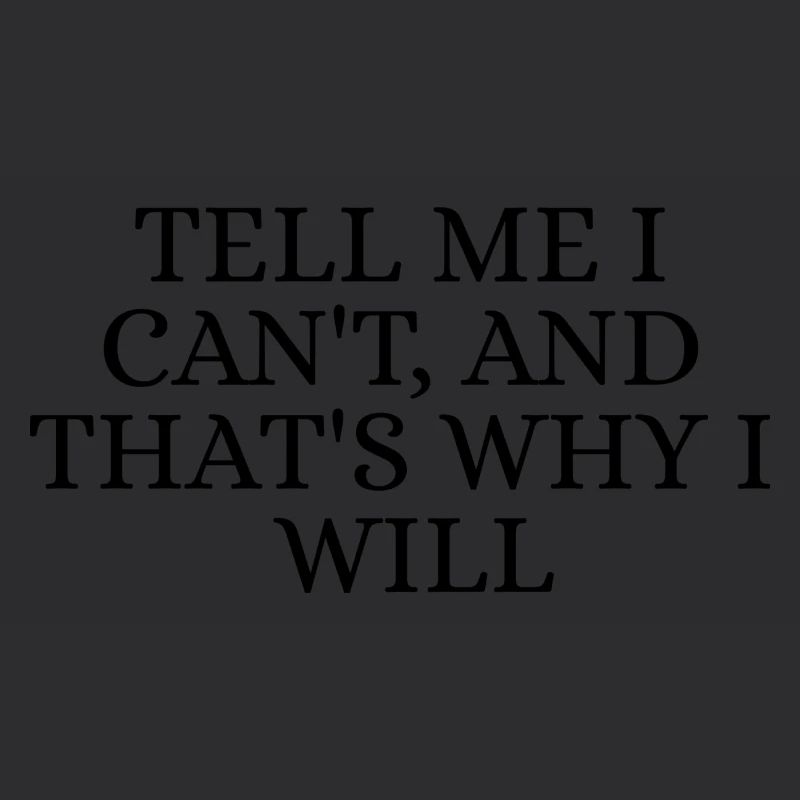 I can't, i will