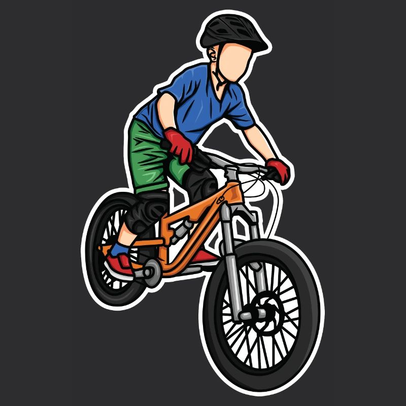 Drôle de vélo de montagne garçon