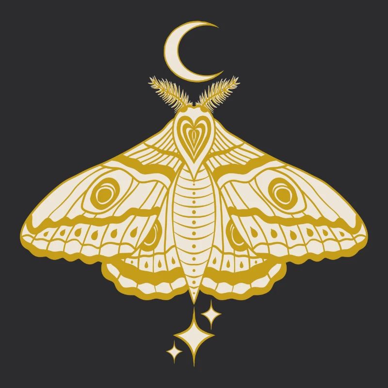 Witchy Cute Celestial Moth