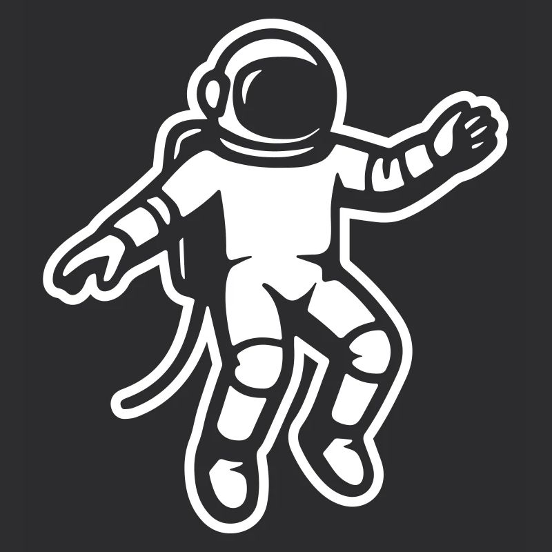 astronaut floating freely in space, captured mid-s