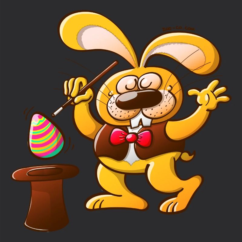 Lapin de Pâques de magicien