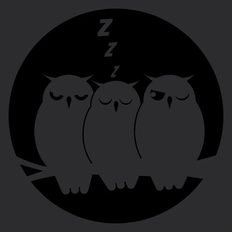 cute sleeping Owls