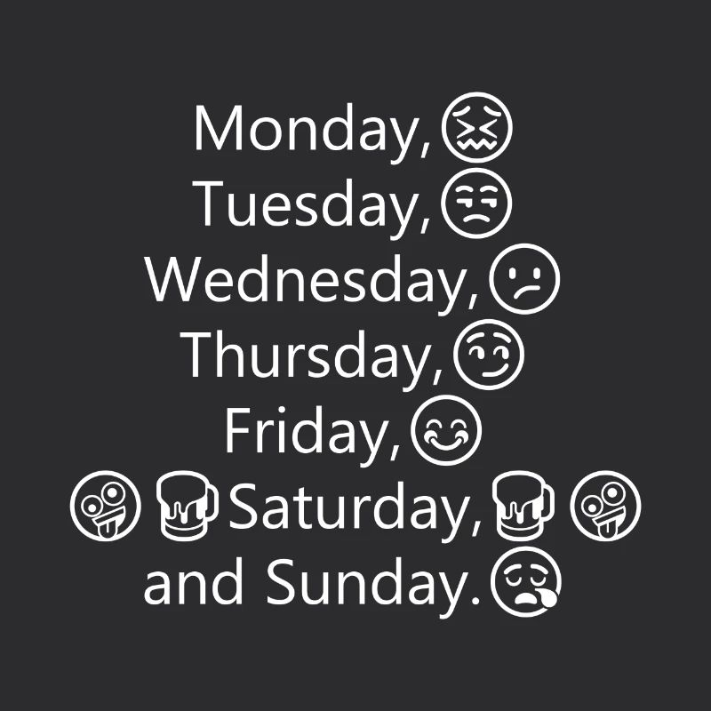 Monday Tuesday.....