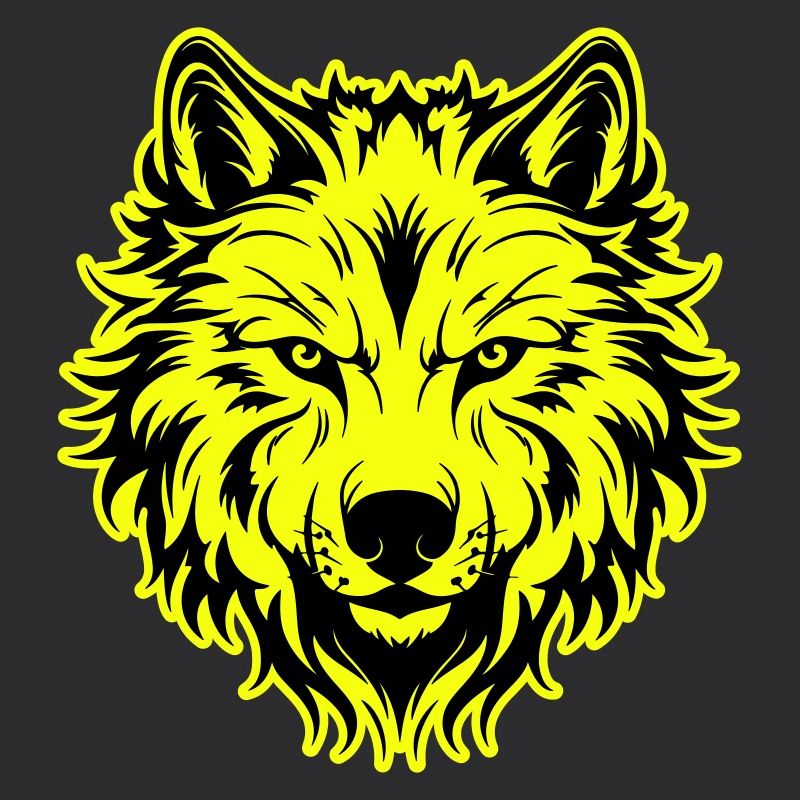 Wolf Kopf Porträt Symbol